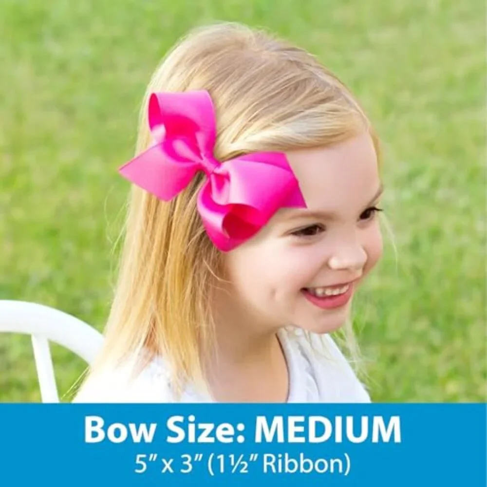 Medium Halloween Hair Bows with No-Slip Clips for Girls
